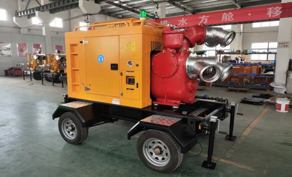 Mobile Trailer Mounted Self Priming Pumps