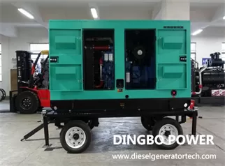 A Photovoltaic Glass Company Purchased A 110KW Mobile Trailer Genset From Dingbo Power