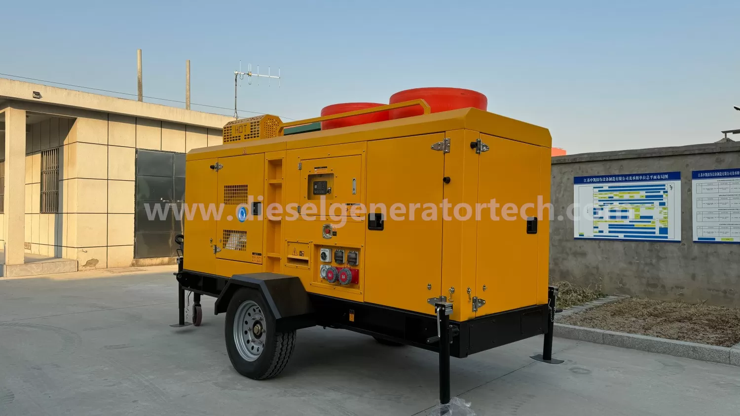 Mobile Lighting Tower Soundproof Genset Irrigation Drainage Water Pumps