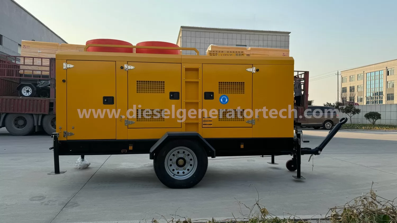 Mobile Lighting Tower Soundproof Genset Irrigation Drainage Water Pumps