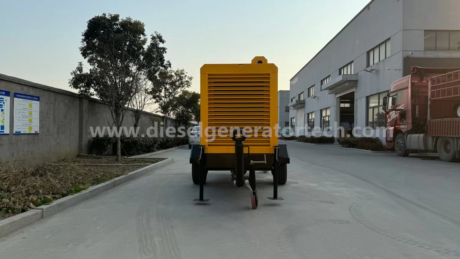 Mobile Lighting Tower Soundproof Genset Irrigation Drainage Water Pumps