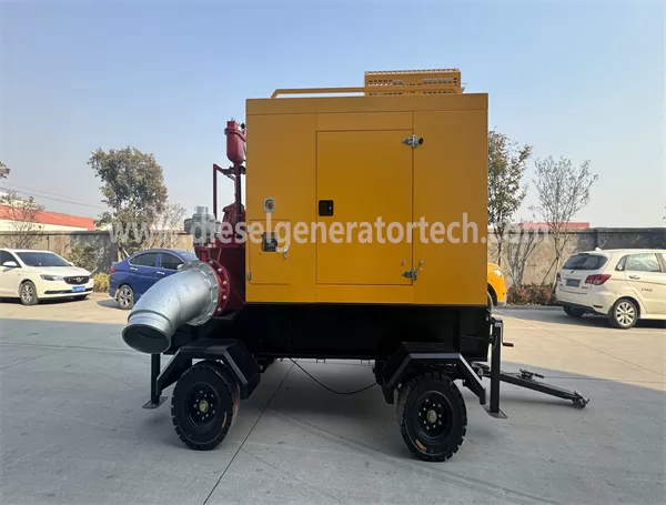 Mobile Trailer-mounted Emergency Rescue Double Suction Split Case Diesel Water Pumps