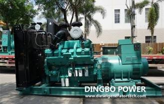 Cummins Diesel Generator Set At The Electromechanical Exhibition